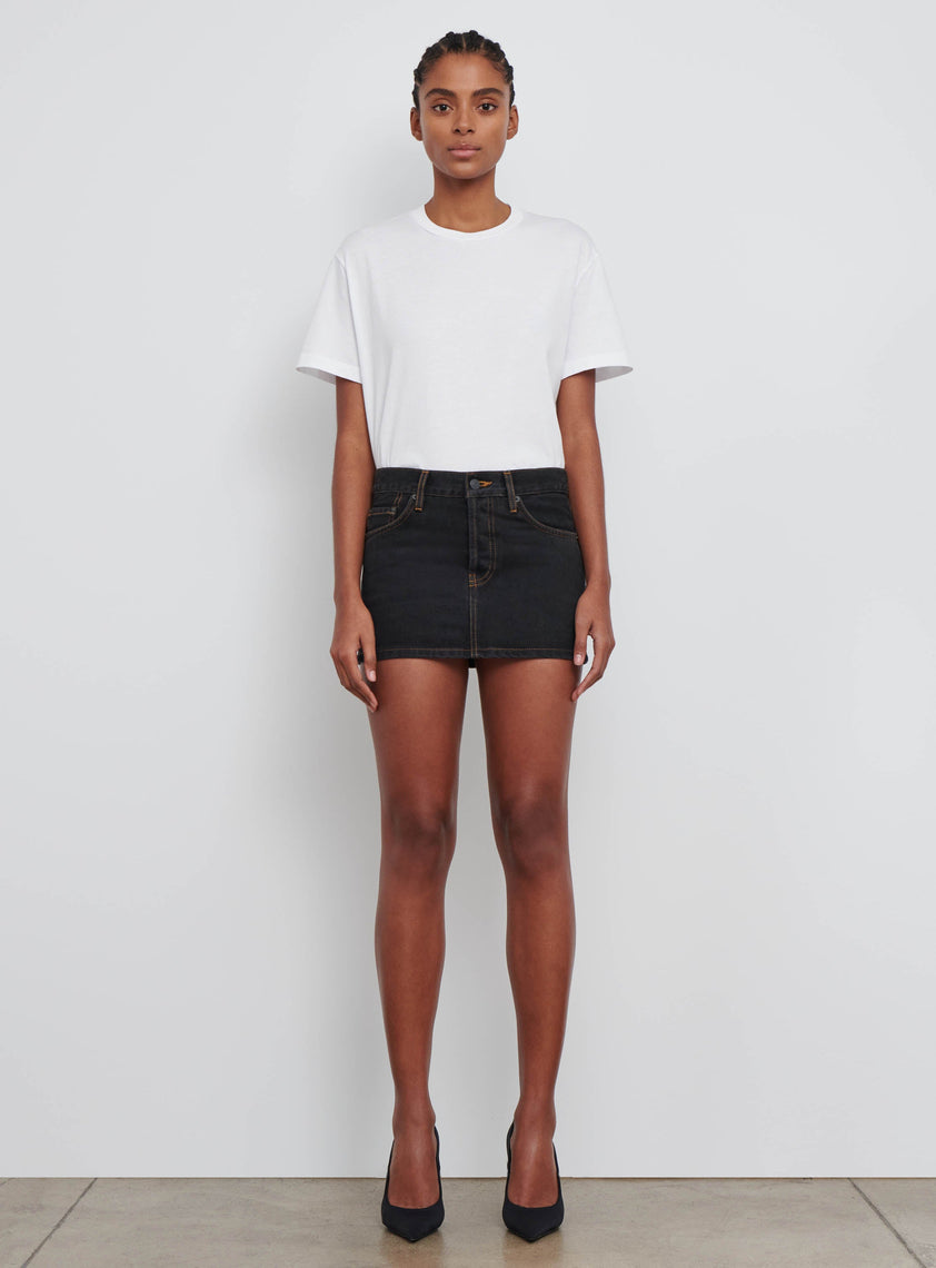 Denim Micro Mini Skirt